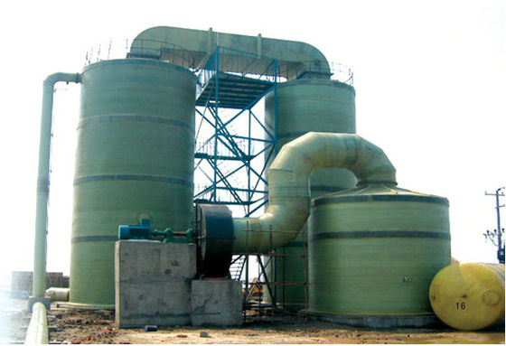 FRP GRP materiaal Brom Absorptie Toren Anti Corrosie Voor de chemische industrie