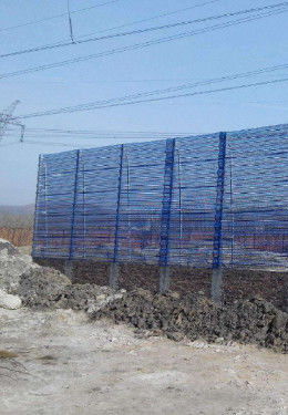 Highway Windproof Glass Fiber Dust Control Screen Stofonderdrukking Net 3000x400mm