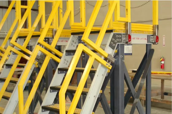 Pultruded Makkelijk te monteren Frp handgrepen Beschermingsrails Structurele vormen Trappenbalustrades