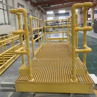 Weerbestendige glasvezelrail GRP FRP Railing Systemen voor buitenstappen