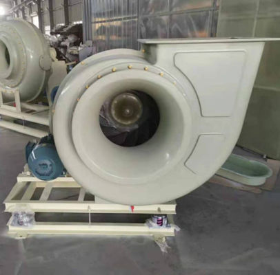 Hoog windvermogen Ronde FRP Centrifugal Blower Fan Anti Corrosion Lage geluid
