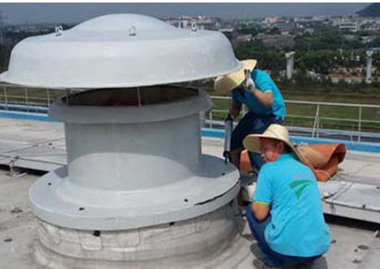 Loud FRP Axial Roof Ventilator Fan Verbeterde Anti Corrosion Frp Uitlaatventilator