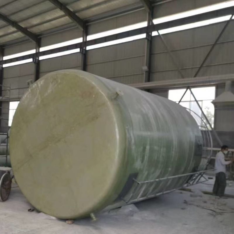 Glasvezel FRP tank met drijfschakelaar waterniveau controle, volledige containment LNG opslag tank