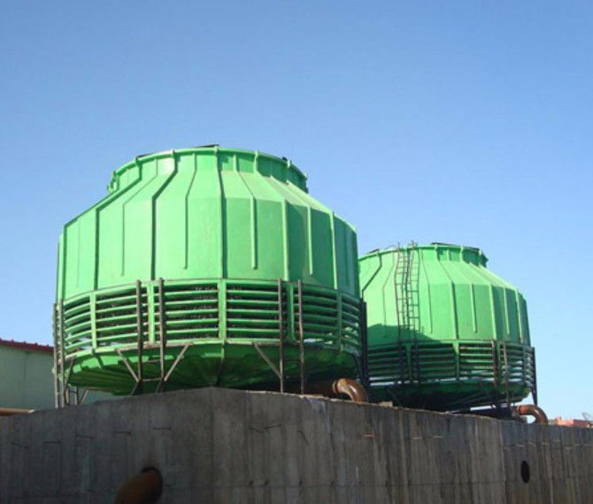 GRP-FRP-type cirkelkoeltoren 500-1000 ton Snelle temperatuurreductie