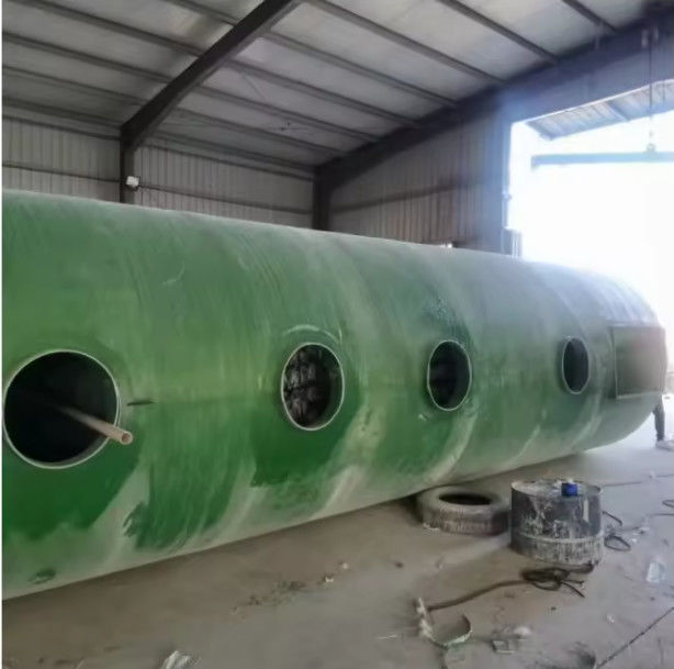 Horizontaal type GRP Frp Ondergrondse bio-septische tank voor afvalwaterzuiveringsinstallaties