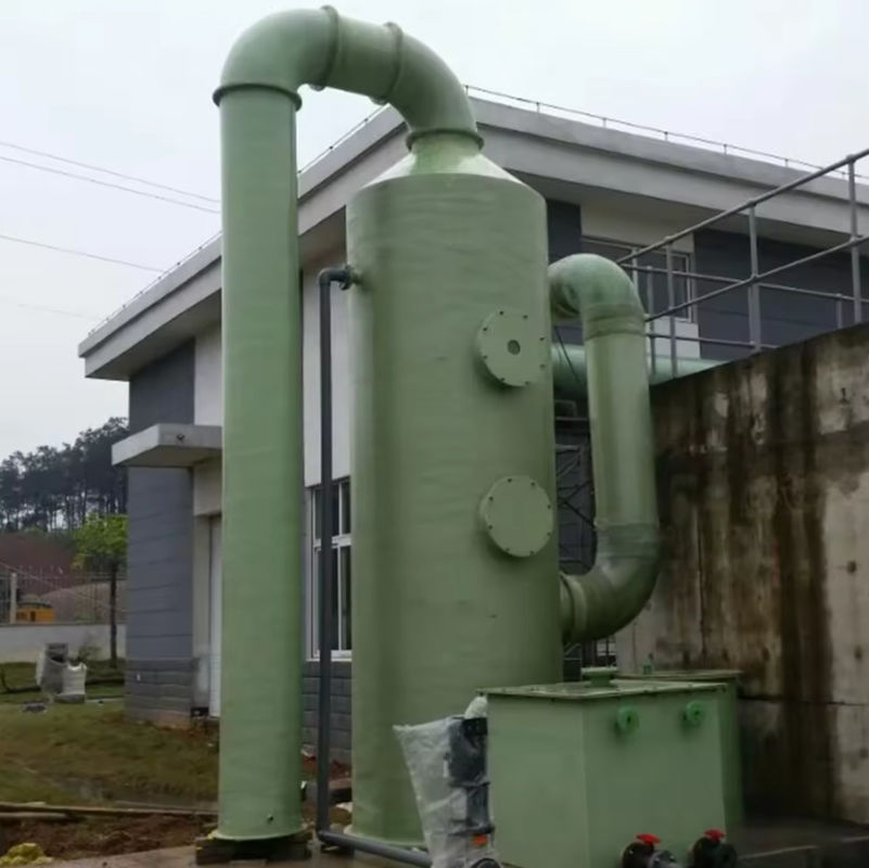 Glasvezel FRP zuurmist absorptie toren GRP HCL zoutzuur opslagcontainer
