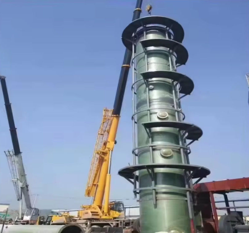 Industriële glasvezel GRP Frp Absorptie toren voor afvalzuurgaszuivering