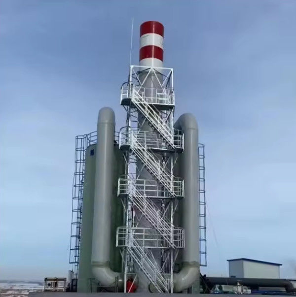 FRP GRP ontzwaveling scrubber nat stofverzamelaar afvalgas scrubber adsorptie kolom